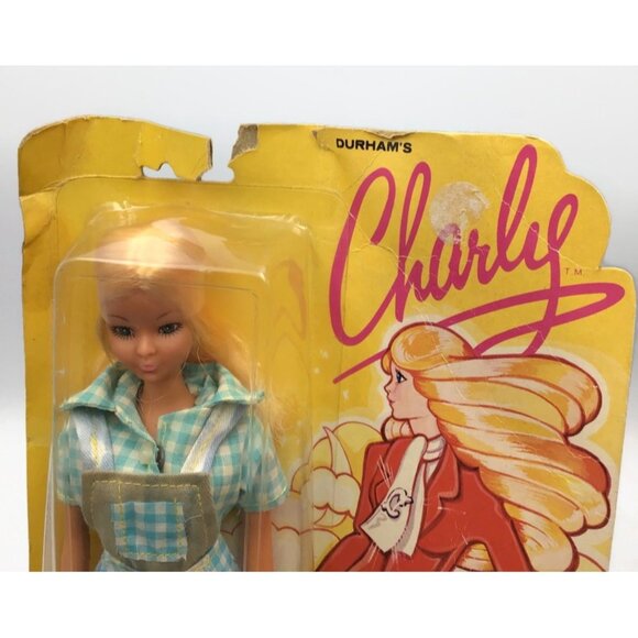Durham's Charly Fashion Doll 11.5" Blond Blue Check Dress Barbie KO Vintage 1976 - Picture 2 of 8